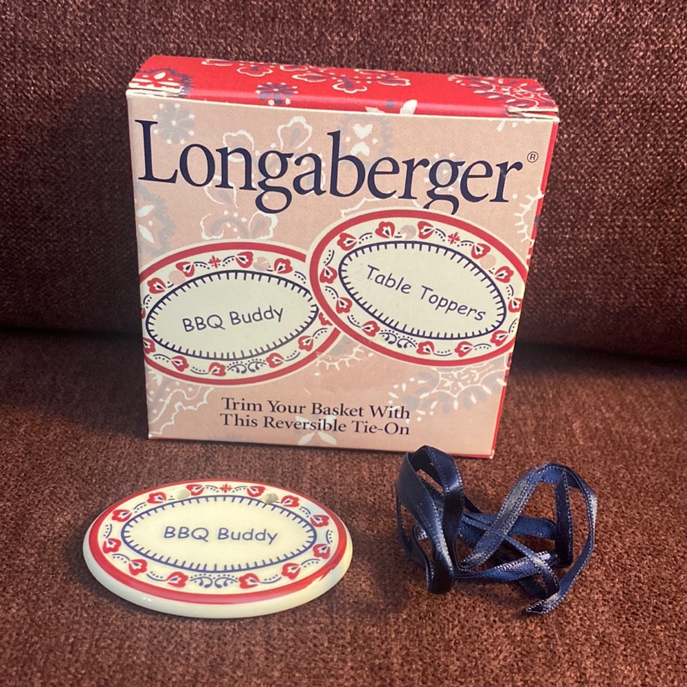 Longaberger Reversible BBQ Buddy Tie-On